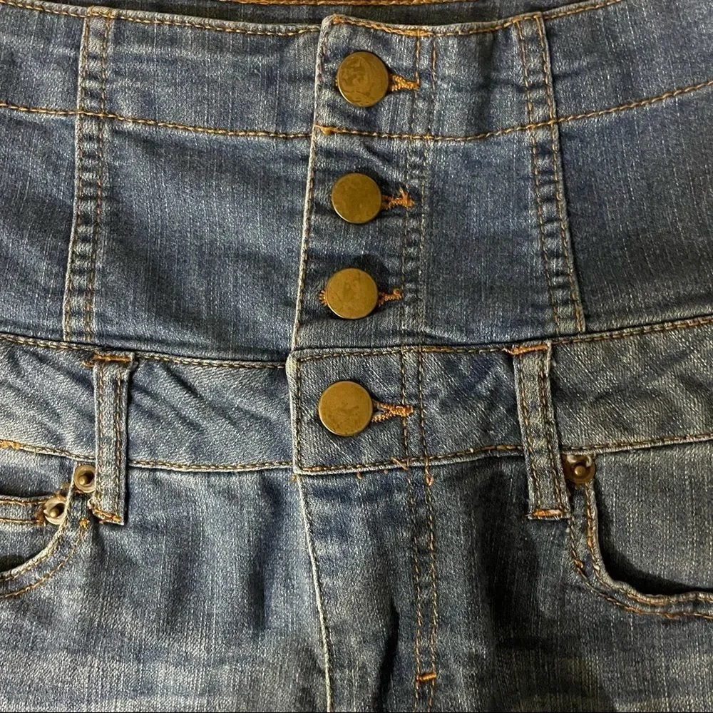 Forever 21 Super High Rise Denim Shorts